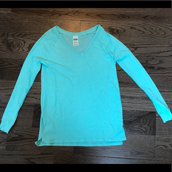 Victoria’s Secret Pink Turquoise shirt - Picture 1 of 2